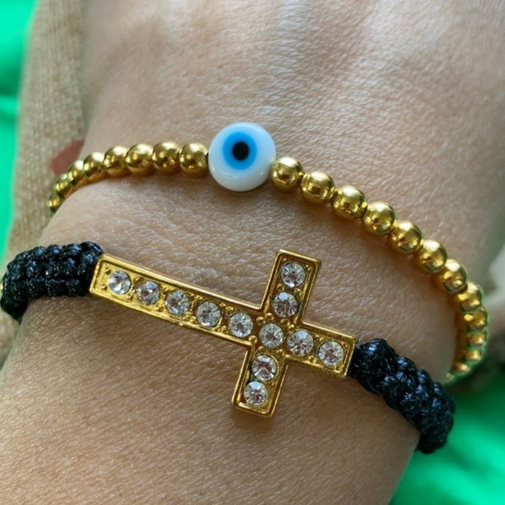 Protection evil eye 🧿 macrame bracelet set